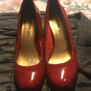 Red Steve Madden heels size 9